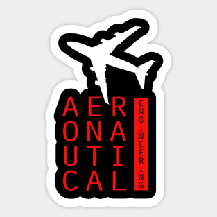 aeronautical engineering, aerospace engineer Sticker